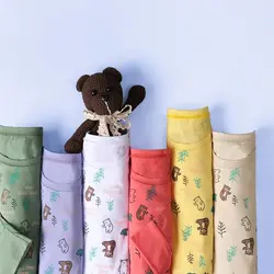 6748-بلوز چاپی خرس و درخت