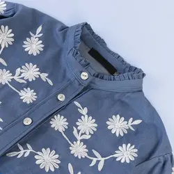 6908-شومیز گلدوزی گل