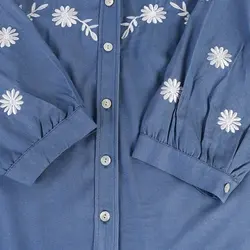 6908-شومیز گلدوزی گل