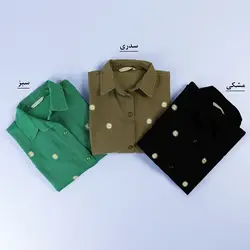 6973-مانتو گلدوزی بابونه