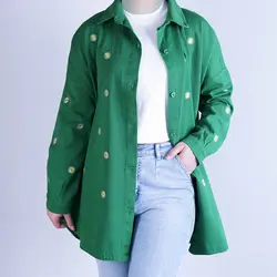 6973-مانتو گلدوزی بابونه