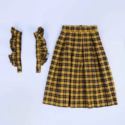 6986-دامن چهارخونه ساسبندی