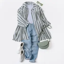 7275-مانتو راه راه همراز