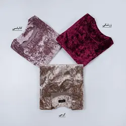 7384-شومیز آستین پیله مخمل