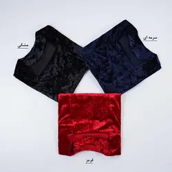 7384-شومیز آستین پیله مخمل