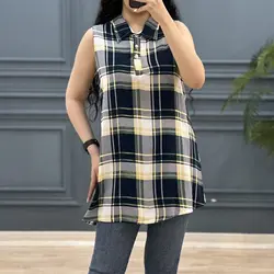 تاپ چهارخونه نخی کد 7486