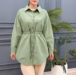 مانتو کمر گت دار مانیا کد 7496