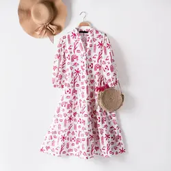 پیراهن عروسکی طرحدار کد 7563