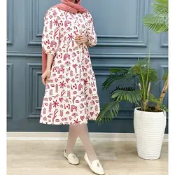 پیراهن عروسکی طرحدار کد 7563