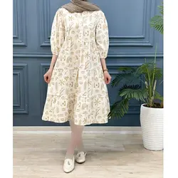 پیراهن عروسکی طرحدار کد 7563