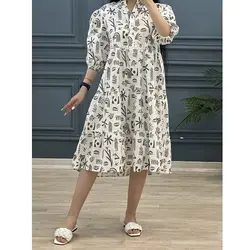 پیراهن عروسکی طرحدار کد 7563