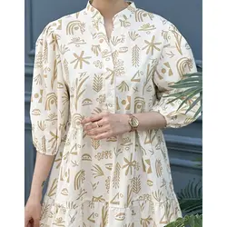 پیراهن عروسکی طرحدار کد 7563