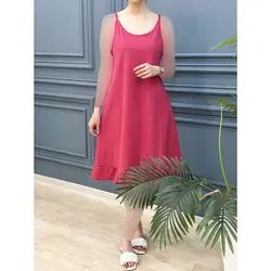 پیراهن پایین چین خالخالی کد 7628