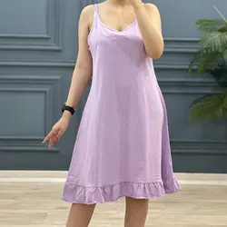 پیراهن پایین چین خالخالی کد 7628