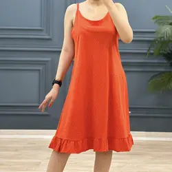 پیراهن پایین چین خالخالی کد 7628