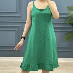 پیراهن پایین چین خالخالی کد 7628