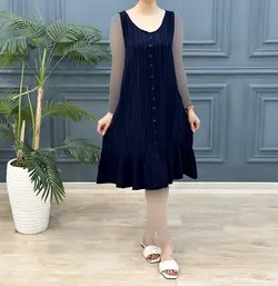 پیراهن پایین چین آوا کد 7656