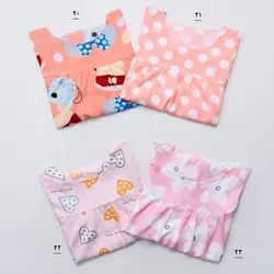 پیراهن نخی فانتزی کد 7677