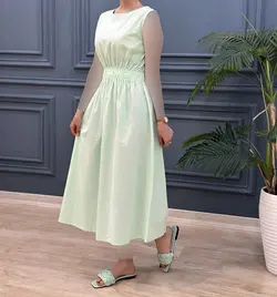 پیراهن کمر کش لاوین 2 کد 7697