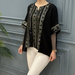 شومیز پولک دوزی گلشید کد 7711