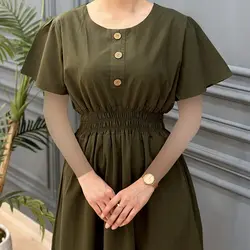 پیراهن کمر کش سوگل کد 7743