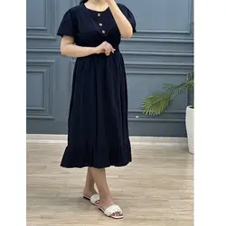 پیراهن کمر کش سوگل کد 7743