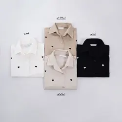 شومیز مانتویی قلب کد 7819