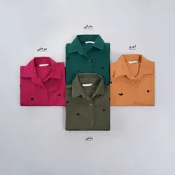 شومیز مانتویی قلب کد 7819