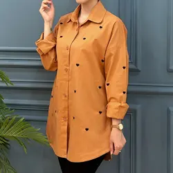 شومیز مانتویی قلب کد 7819