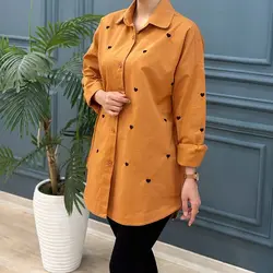 شومیز مانتویی قلب کد 7819