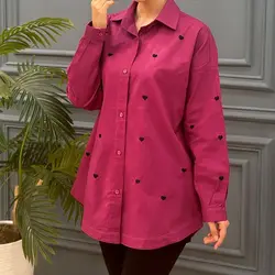 شومیز مانتویی قلب کد 7819