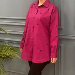 شومیز مانتویی قلب کد 7819