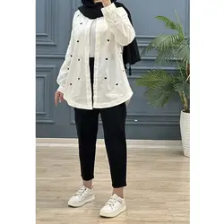 شومیز مانتویی قلب کد 7819