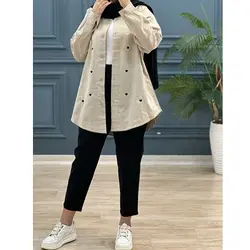 شومیز مانتویی قلب کد 7819