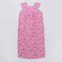 پیراهن نخی طرحدار کد 7848