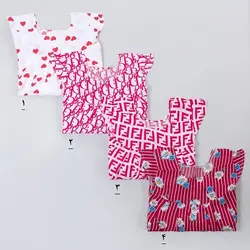 پیراهن نخی طرحدار کد 7848