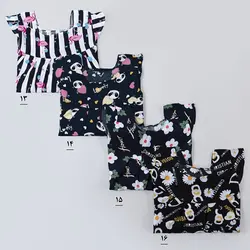 پیراهن نخی طرحدار کد 7848