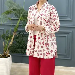 مانتو طرحدار آسنات کد 7869