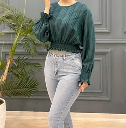 بلوز پایین کش سولینا کد 7878