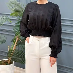 بلوز پایین کش سولینا کد 7878