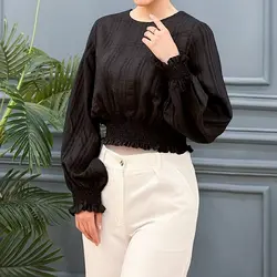 بلوز پایین کش سولینا کد 7878