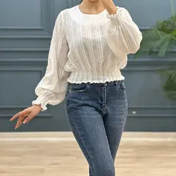 بلوز پایین کش سولینا کد 7878