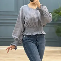 بلوز پایین کش سولینا کد 7878