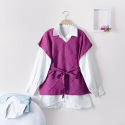 ست شومیز وست کاملیا کد 7877