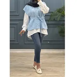 ست شومیز وست کاملیا کد 7877