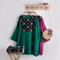 تونیک گلدوزی دلانا کد 7938