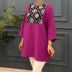 تونیک گلدوزی دلانا کد 7938