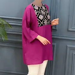 تونیک گلدوزی دلانا کد 7938