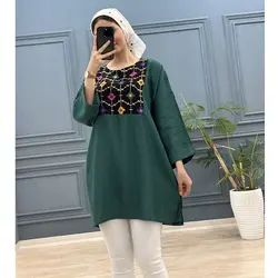 تونیک گلدوزی دلانا کد 7938