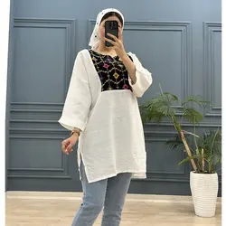 تونیک گلدوزی دلانا کد 7938